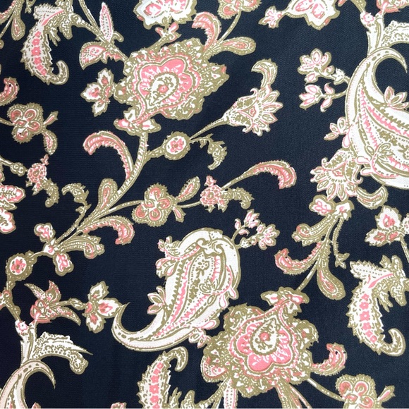 Entro Black Floral Boho Paisley Fall Core Dress - Picture 8 of 15